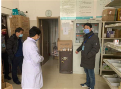 盱眙县管镇中心卫生院疫情防控与环境保洁两不误