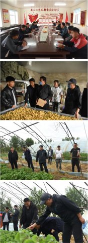 白城医学高等专科学校党委书记刘俊道、校长高勇深入包保扶贫村实地查看受灾情况
