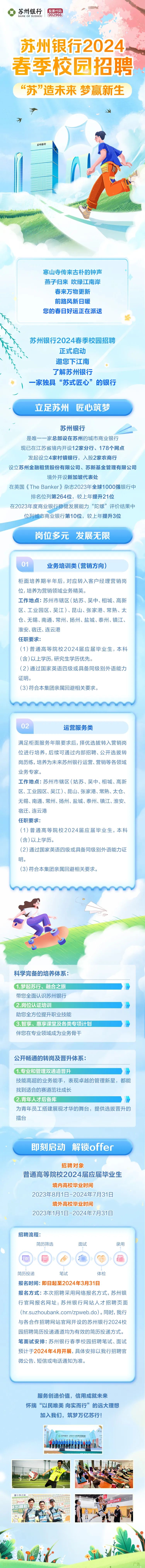 “苏”造未来，梦赢新生|苏州银行2024春季校园招