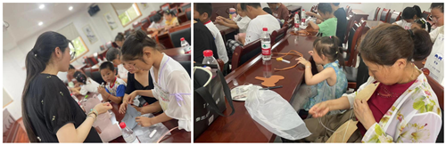 庙庄村举办亲子手工皮具制作活动